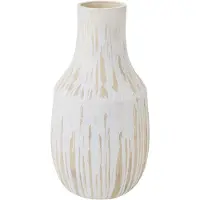 J-Line vaas - keramiek - lichtbeige/wit - large