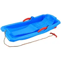 Baby Mix Karol plastic sneeuwslee met remmen 80x43cm - Bobslee