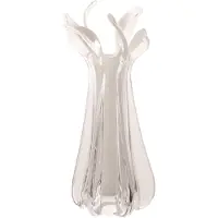 J-Line vaas Serena - glas - wit