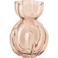 J-Line vaas Hubert - glas - zalmroze - small