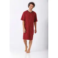 Hajo Rood heren nachthemd | Maat 56