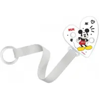 Nuk Disney Mickey speenkoord wit - Fopspeenlint