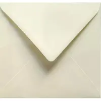 Netuno Gefactureerde crème enveloppen vierkant K4-153 - 153 x 153 mm - 25 stuks - NK natgelijmde - 120 gram - Aster Laid -