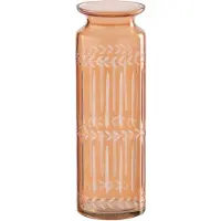 J-Line vaas - glas - oranje - small