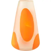 J-Line windlicht Stippen - glas - oranje - large