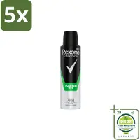 Rexona 5 x Men – Deodorant Spray – Quantum Dry – 150 ml - Grootverpakking - Deodorant Spray - Zweetbehandeling - Mannelijke Geur - Frisse Geur - Bewegingsgevoelig