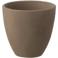J-Line bloempot Rond - keramiek - taupe - small - 2 stuks