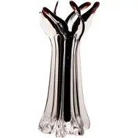 J-Line vaas Serena - glas - zwart