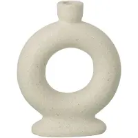 J-Line vaas Soliflore 1 Ring - steengoed - wit - small