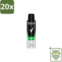 Rexona 20 x Men – Deodorant Spray – Quantum Dry – 150 ml - Grootverpakking - Deodorant Spray - Zweetbescherming - Frisheid - Motion Sense - Mannelijke Geur