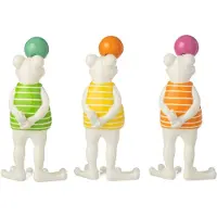 J-Line decoratie Kikker Bubbel - polyresin - mix - set van 3