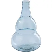 J-Line vaas - glas - lichtblauw