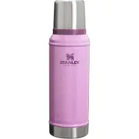 Stanley Classic Legendary Vacuum Bottle 0.94L (Hammertone Lilac) – Thermosfles RVS – Dubbelwandige Vacuüm Isolatie – Lekvrij – Houdt Drank 24 Uur Warm/Koud – Duurzame Outdoor Drinkfles