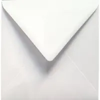 Netuno Gefactureerde witte enveloppen vierkant K4-153 - 153 x 153 mm - 25 stuks - NK natgelijmde - 120 gram - Aster Laid -