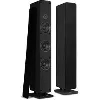 Audizio Arco passieve HiFi speakerset - Vloerstaande zuil luidsprekers - 320W - Zwart
