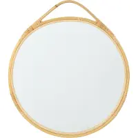J-Line spiegel Jordan Rond - glas - naturel