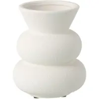 J-Line vaas Kegel - keramiek - wit