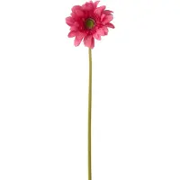 J-Line gerbera Echt Gevoel - kunststof - roze - 6 stuks