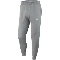 Nike Broek 'Club Fleece' lichtgrijs / wit