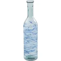 J-Line vloervaas Golf - glas - blauw