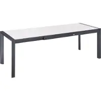 Beliani BINASCO - Tuintafel uitschuifbaar - Beige - HPL/Aluminium