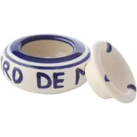 J-Line asbak - keramiek - donkerblauw - small