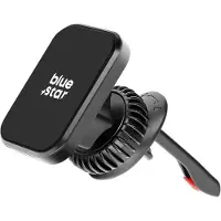 Blue Star , Autohouder voor Smartphone Oppervlakte Magnetisch Bevestigingsrooster Smart Lock Zwart, Zwart