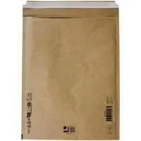 Q-CONNECT luchtkussenenveloppen, bruin, 8-H, 290 x 370 mm, doos van 100 stuks
