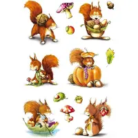 Herma Stickers Eekhoorntje - 10 stuks
