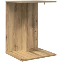 vidaXL Bijzettafel Artisan Eiken 45 x 40 x 62,5 cm Bewerkt hout