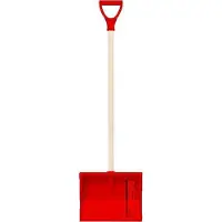 Prosperplast - Mini Sneeuwschuiver voor kinderen 88cm x 25cm - houten steel - rood - Bobo