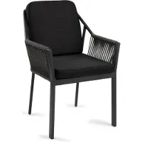Tierra Outdoor Eettafelstoel Liv Zwart