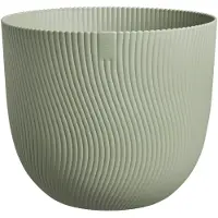 Elho Sereh Rond 25 - Bloempot voor Binnen & Buiten - 100% Gerecycled Plastic - Ø 24.5 x H 21 cm - Scandinavisch groen