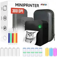 AgoDeo Mini Printer voor Mobiel 300 DPI Fotoprinter voor Smartphone - Mini