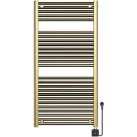 Boss & Wessing Elektrische radiator bws lara 118.5x60 cm smart wifi geborsteld messing pvd
