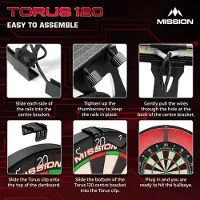 Mission Torus 120 Blue - Dartbord Verlichting