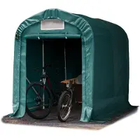 TOOLPORT Garagetent 1,6x2,4m, PVC zeil, donkergroen, zonder statica