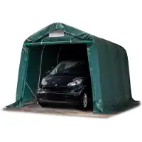 TOOLPORT Garagetent 2,4x3,6m, PVC zeil, donkergroen, zonder statica