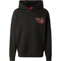 HUGO Sweatshirt 'Dagethood' rood / zwart