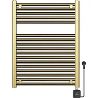 Boss & Wessing Elektrische radiator bws lara 76.6x60 cm smart wifi geborsteld messing pvd