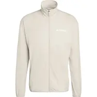 Adidas Outdoorjas lichtgrijs / wit