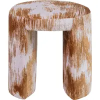 Woood Charlie Kruk - Geweven Stof - Karamelbruin - 47x45x45