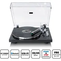 Lenco LBT-215BK platenspeler - Bluetooth 5.2 - metalen draaiplateau