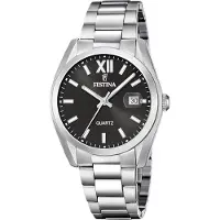 Festina Kwartshorloge Horloge, dameshorloge, herenhorloge, stalen band, analoog, dag