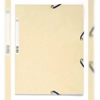 Exacompta 50x Elastomap 3 kleppen in glanskarton 400g/m2 - A4 - Geassorteerde pastel kleuren - 55550E