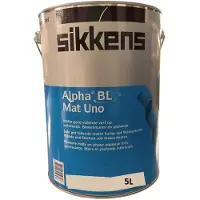 Sikkens Alpha BL Mat Uno - Watergedragen muurverf binnen - Uitstekende dekking - 5 L - RAL 9001 - Cremewit