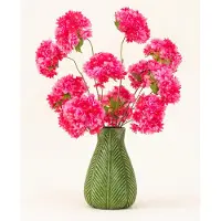 Easyplants | Zijden kunstbloemen boeket Kersenbloesem Roze | Zijde | Nepbloemen | Donker Roze, Groen | Onderhoudsvrij | Kant-en-klaar