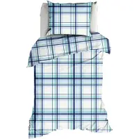 Romanette Dekbedovertrek Flair Coastal Blue Katoen-140 x 200 / 220 cm | 1-Persoons