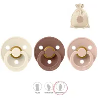 BIBS fopspenen symmetrisch - maat 2 (6-18 maanden) - blush, ivory, woodchuck