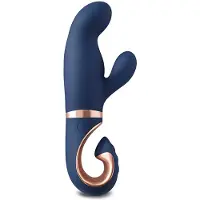 Europartner G Vibe - Gentley - Rabbit Vibrator - G-Spot en Clitoris Stimulatie - Siliconen - Blauw/Goud